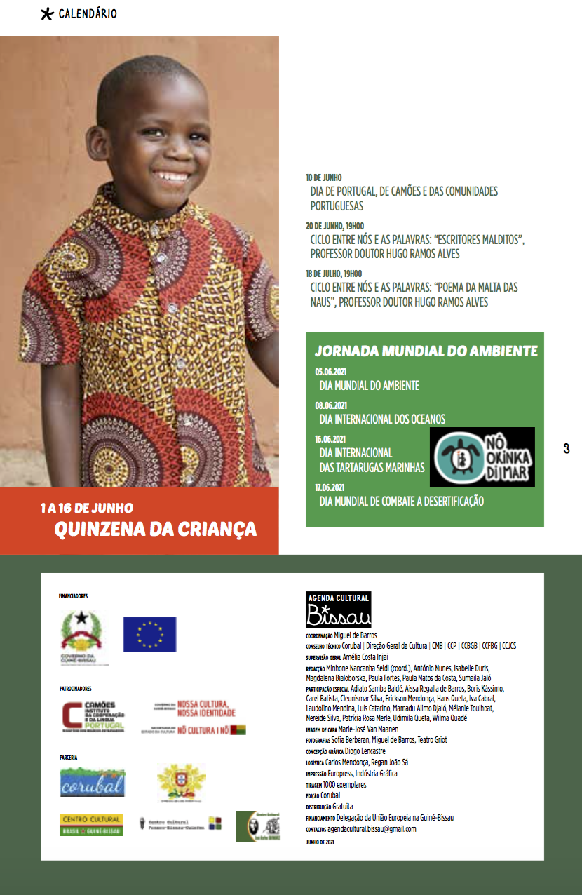 Agenda Cultural Bissau Junho/Julho 2021
