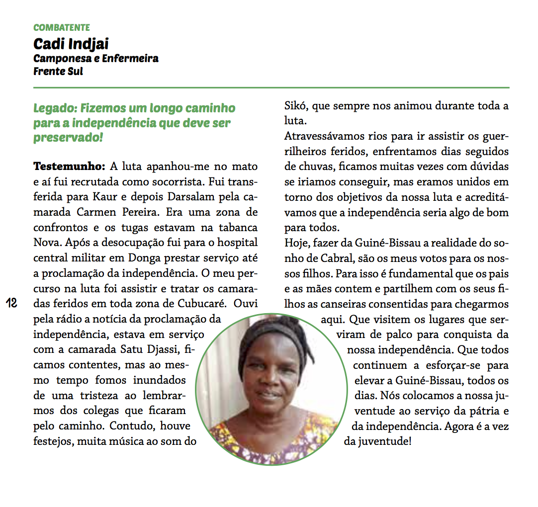 Agenda Cultural Bissau dedicada a Independência 