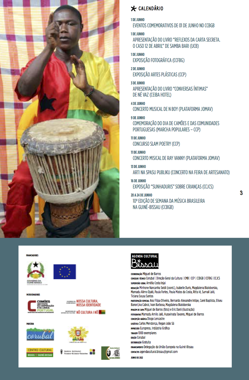 ​Agenda Cultural Bissau Junho/Julho 2022 