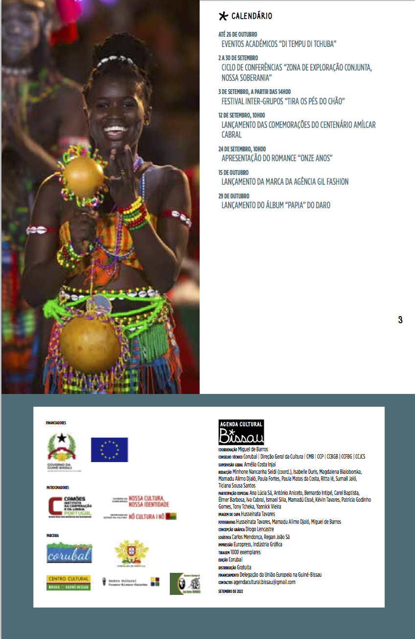 Agenda Cultural Bissau Setembro Outubro